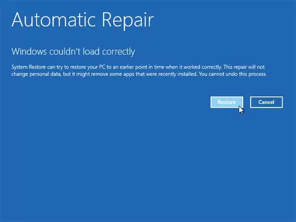 Automatic Repair